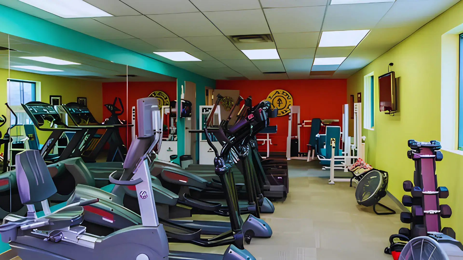 Women's-only training area at Gold's Gym Prince George